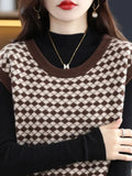 Huidianyin Sweater Vest Women Harajuku Elegant Casual Tops All-match Preppy Korean Style Simple Basic Chic Streetwear