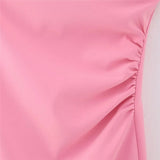 Huidianyin Pink Corset Dress Woman Off Shoulder Short Dresses For Women Strapless Backless Sexy Mini Dress 2023 Summer Party Dresses