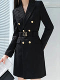 Huidianyin Long Sleeve Fashion Solid Color Single Breasted Casual Blazers Office Lady Work Harajuku Elegant Basic Outerwear