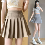 huidianyin Style Kawaii Women Black Pleated Skirts Summer Korean Fashion High Waist Lining Cutecore Sweet Short Mini A-line Skirt