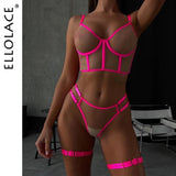 Huidianyin Neon Green Lingerie Fetish Naked Women Without Censorship Underwear That Can See Intimate Sexy Nude Transparent Bra Set 925