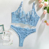 Huidianyin Fancy Lingerie Uncensored Lace Transparent Underwear Fetish Set Women 2 Piece Fine Sexy Bra Fantasy Luxury Intimate