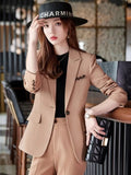 Huidianyin Women Blazer Simple Fashion Casual Long Sleeve Chic Elegant Outerwear Temperament Solid All-match Jacket Clothing New