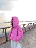 Huidianyin Winter New Hooded Cotton Padded Snow Parka Women Thickened Oversize Thicken Jacket Mid-length Loose Down Coat