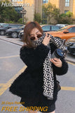 Huidianyin Loose Sheepskin Fur Jacket Winter Autumn Big Pocket Fluffy Coat Single Breated Loose Lamb Fur Outerwear