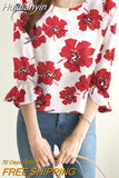 Huidianyin ZANZEA Summer Bohemian Women Blouse Flare Sleeve Ruffles O-Neck Floral Printed Tops Casual Elegant Holiday Blusas Tunic