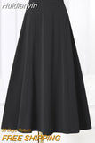 Huidianyin Oversized Women Elegant Midi Skirts ZANZEA Holiday Dating Bottom Casual Solid Faldas Saias Jupe Spring Summer A Line Skirts